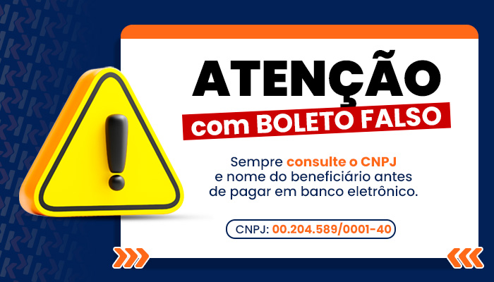 Atenção com boleto falso! Sempre consulte o CNPJ e nome do beneficiário antes de pagar em banco eletrônico.